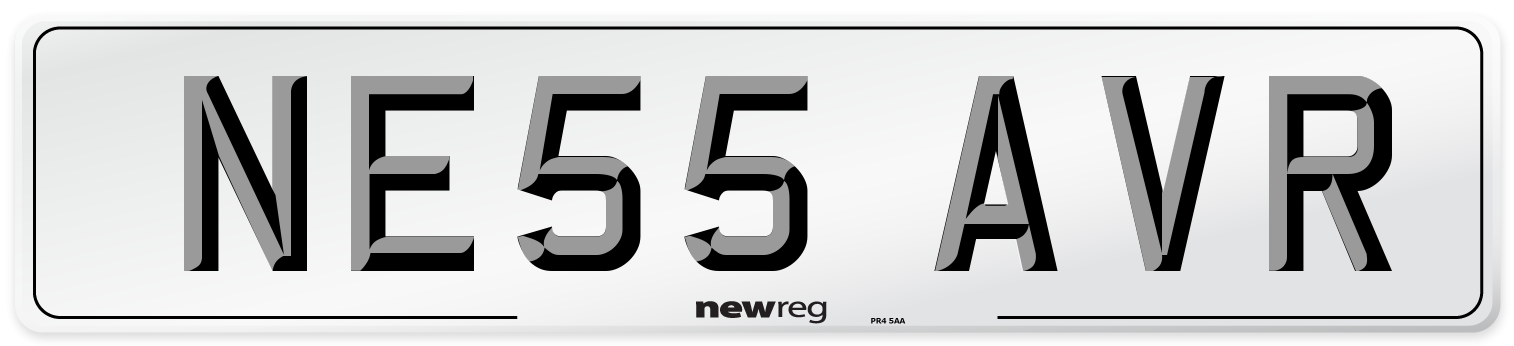 NE55 AVR Number Plate from New Reg